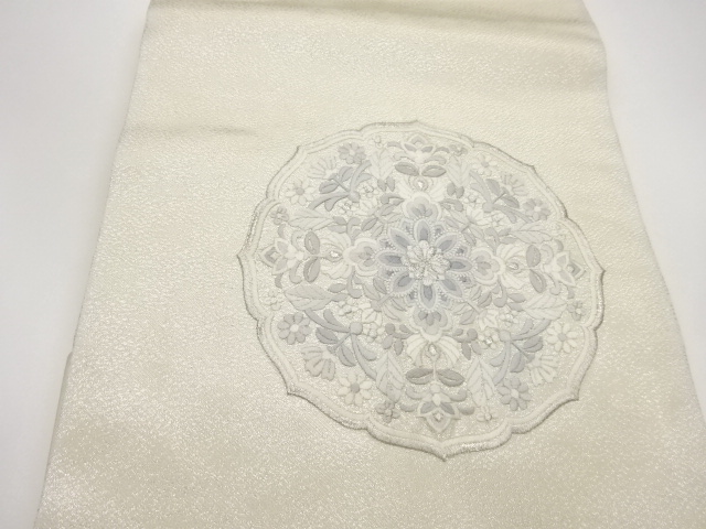  華文模様刺繍名古屋帯